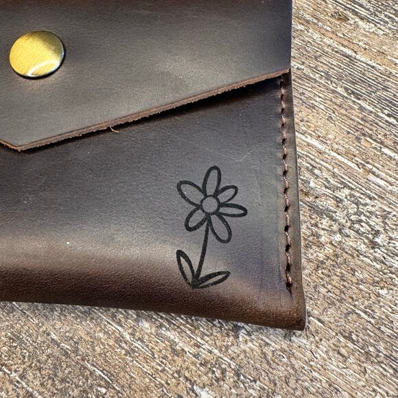 Genuine Leather Wallet NEUTRAL BROWN Credit Card Holder Wallet NEW FAST SHIP - Picture 3 of 5